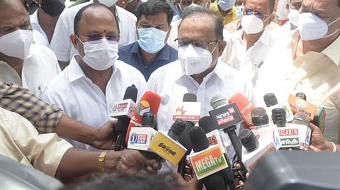 சிறையில் ஆய்வு நடத்திய அமைச்சர் ரகுபதி செய்தியாளர்களைச் சந்தித்துப் பேசினார்.