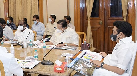 முதல்வர் ஸ்டாலின் தலைமையில் ஆலோசனைக் கூட்டம்.