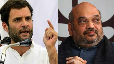 காங்கிரஸ் எம்.பி. ராகுல் காந்தி, உள்துறை அமைச்சர் அமித் ஷா | கோப்புப் படம்.