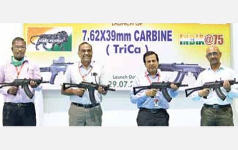 திருச்சி துப்பாக்கித் தொழிற்சாலையில் புதிய ரக துப்பாக்கி ‘டிரிகா’ அறிமுகம்: சப்தம் குறைவு, இலக்கு தூரம் அதிகம்