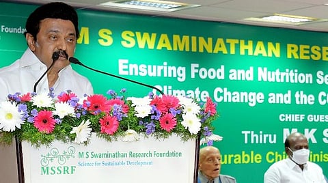 மாநாட்டில் பேசிய முதல்வர் மு.க.ஸ்டாலின்.