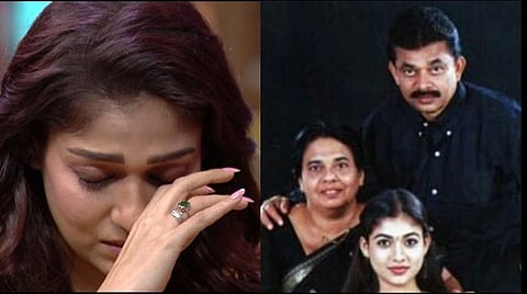 13 வருடங்களாக அப்பாவின் நிலை: கண்ணீர் விட்ட நயன்தாரா