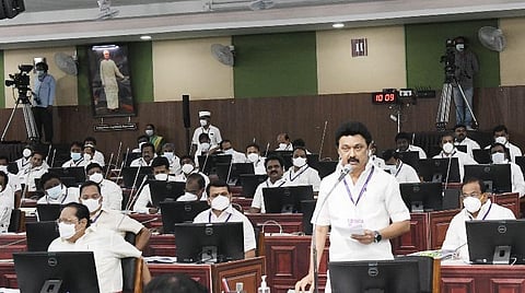 தீர்மானத்தை முன்மொழிந்து பேசிய முதல்வர் ஸ்டாலின்.