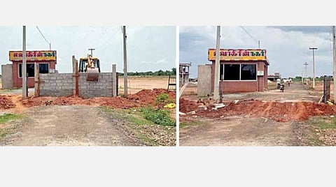 முதல்வரின் தனிப்பிரிவு எடுத்த நடவடிக்கையால் மின்னல் வேகத்தில் பொதுப்பாதை தடுப்புச்சுவரை அகற்றிய அதிகாரிகள்