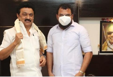 முதல்வர் ஸ்டாலினுடன் எம்.எம்.அப்துல்லா: கோப்புப்படம்