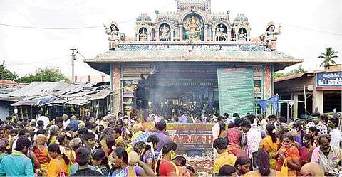 சமயபுரம் மாரியம்மன் கோயில் (கோப்பு படம்)படம்: ஜி.ஞானவேல்முருகன்