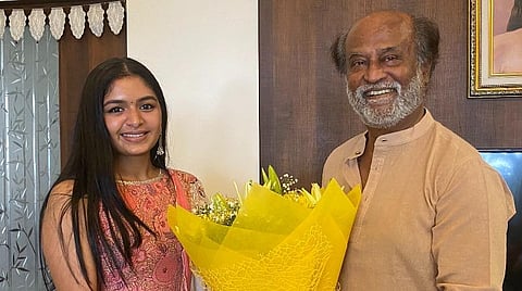 ரஜினியிடம் ஆசி பெற்ற ஷங்கரின் மகள்