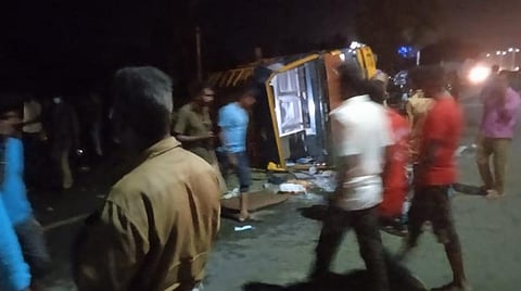 விபத்து நிகழ்ந்த இடம்.