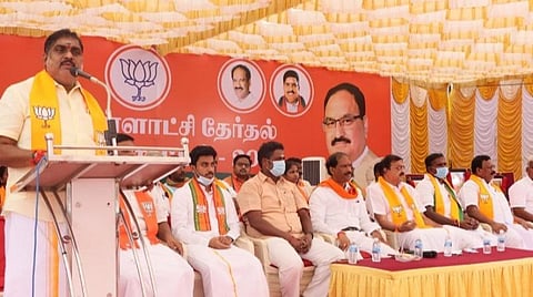 உள்ளாட்சித் தேர்தலில் அதிகமான இடங்களில் பாஜக வெற்றி பெற அனைவரும் ஒன்றுமையுடன் பாடுபட வேண்டும்: அமைச்சர் நமச்சிவாயம்