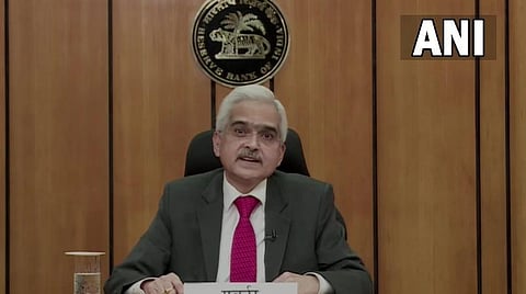 ரிசர்வ் வங்கி கவர்னர் சக்தி காந்த தாஸ் பேட்டிஅளித்த காட்சி | படம் ஏஎன்ஐ