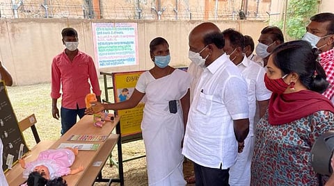 திட்டத்தைத் தொடங்கி வைத்த அமைச்சர் மா.சுப்பிரமணியன்.