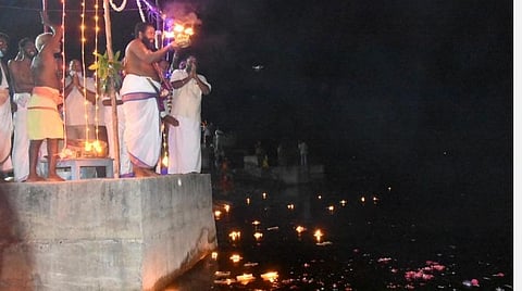 சங்கராபரணியில் ஏப்ரல் மாதம் புஷ்கரணி விழா: விரைவில் 80 அடியில் பிரம்மாண்ட சிவன் சிலை