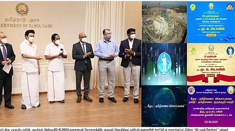 அரசு உட்கட்டமைப்புத் திட்டங்களுக்கான வலைதளங்கள், தமிழ் மென்பொருட்கள்: முதல்வர் தொடங்கி வைத்தார்