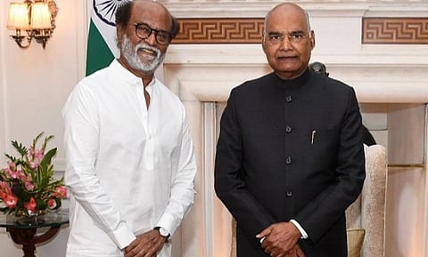 குடியரசுத் தலைவர் - ரஜினி சந்திப்பு: நேரில் வாழ்த்து