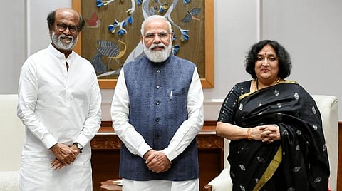 பிரதமரைச் சந்தித்து வாழ்த்து பெற்ற ரஜினிகாந்த்