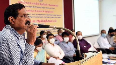 தமிழ்நாடு மாநில தேர்தல் ஆணையர் வெ.பழனிகுமார். படம்: ஜெ.மனோகரன்.