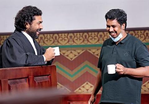 சூர்யாவுடன் இயக்குநர் த.செ.ஞானவேல்