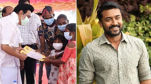 முதல்வர் வழங்கியிருப்பது பட்டா அல்ல; புதிய நம்பிக்கை: சூர்யா புகழாரம்