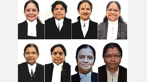 உயர்நீதிமன்றம் மதுரைக் கிளையில் பணியாற்றும் 8 பெண்நீதிபதிகள்