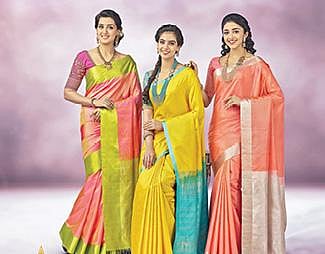 தி சென்னை சில்க்ஸ் சார்பில் ‘கண்மணி’ பட்டுப் புடவை அறிமுகம் :