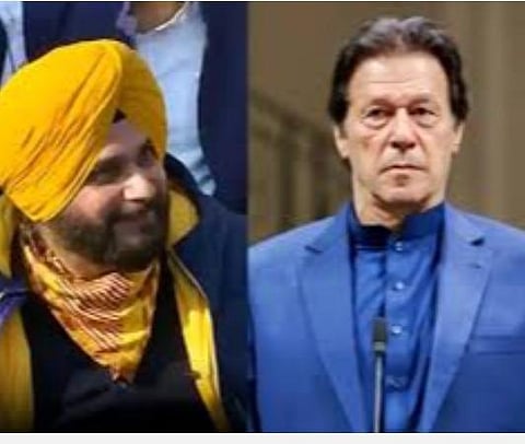 பஞ்சாப் காங்கிரஸ் தலைவர் நவ்ஜோத் சிங் சித்து, பாகிஸ்தான் பிரதமர் இம்ரான் கான் | கோப்புப்படம்