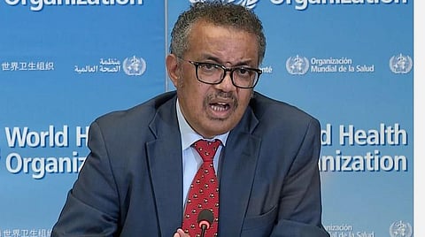 உலக சுகாதார அமைப்பின் இயக்குநர் டெட்ராஸ் அதானம் கெப்ரியாசிஸ் | கோப்புப்படம்