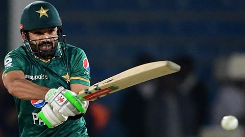 மே.இ.தீவுகளுக்கு எதிரான டி20 போட்டியில் அரை சதம் அடித்த முகமது ரிஸ்வான் | படம் உதவி: ட்விட்டர்.