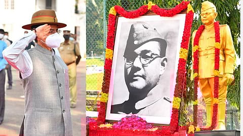 நேதாஜி சுபாஷ் சந்திரபோஸின் 125-ஆவது பிறந்தநாள்: ஆளுநர் ஆர்.என்.ரவி மலர்தூவி மரியாதை