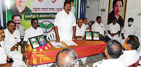 கூட்டத்தில் பேசிய அதிமுக மாநகரச் செயலாளர் செல்லூர் கே.ராஜூ.