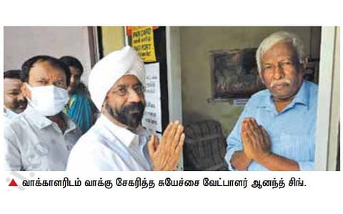 கோவை மாநகராட்சி தேர்தலில் போட்டியிடும் சீக்கியர்: ஆதரவாக திரைப் பிரபலங்கள் வாக்குசேகரிப்பு