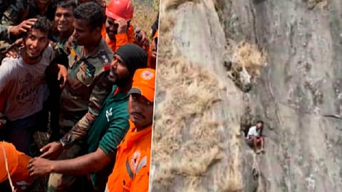 ட்ரெக்கிங் சென்றபோது விபரீதம்: மலைச்சரிவில் 40 மணி நேரம் சிக்கித் தவித்த கேரள இளைஞரை ராணுவம் மீட்டது