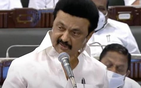 சட்டப்பேரவையில் உரையாற்றும் முதல்வர் மு.க.ஸ்டாலின்