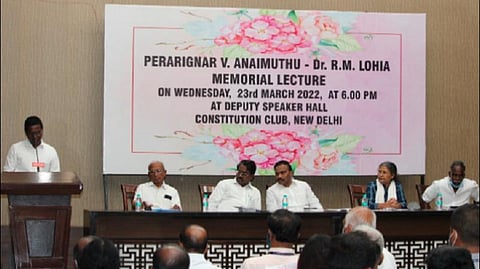 மண்டல் கமிஷனை செயல்படுத்துவதில் முக்கியப் பங்காற்றியவர் வி.ஆனைமுத்து: டெல்லியில் ஆ.ராசா புகழாரம்