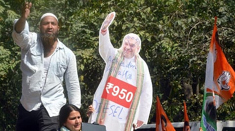 டெல்லியில் இளைஞர் காங்கிரஸ் போராட்டம் | படம்: ஆர்.வி மூர்த்தி