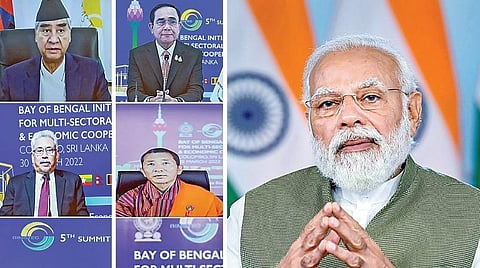 பிம்ஸ்டெக் உறுப்பு நாடுகள் இடையே ஒற்றுமையும் நல்லிணக்கமும் அவசியம்: கொழும்பு மாநாட்டில் காணொலி மூலம் பிரதமர் மோடி வலியுறுத்தல்