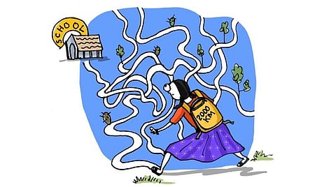 கேரளாவில் இருந்து பெற்றோருக்கு தெரியாமல் மேற்கு வங்கத்தில் உள்ள சொந்த ஊருக்கு படிப்பைத் தொடர தனியாக சென்ற சிறுமி