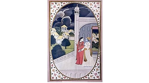 நேபாள பிரதமர் ஷெர் பகதூர் தேவ்பாவுக்கு பிரதமர் நரேந்திர மோடி "ராதை-கிருஷ்ணன்" ஒவியத்தை பரிசாக வழங்கினார்.