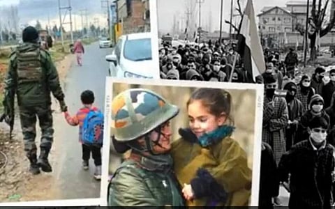 ஒற்றுமை, ஆதரவு தெரிவித்து ‘காஷ்மீர் தனியாக இல்லை’ - வீடியோ வெளியிட்டது ராணுவம்