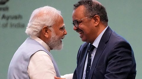 டெட்ரோஸ் இனி துளசி பாய்: உலக சுகாதார அமைப்பின் இயக்குநருக்கு குஜராத் பெயர் வைத்தார் பிரதமர் மோடி