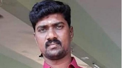 பணியிடை நீக்கம் செய்யப்பட்ட காவலர் அன்பு.