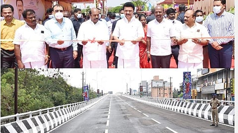 மேடவாக்கம் மேம்பாலத்தின் தாம்பரம் - வேளச்சேரி பாலப்பகுதியை முதல்வர் ஸ்டாலின் திறந்து வைத்தார்