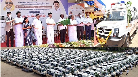 தமிழகத்தில் புதிதாக 256 நடமாடும் ஆம்புலன்ஸ் வாகனங்கள் சேவை தொடக்கம்: மொத்த எண்ணிக்கை 645 ஆக உயர்வு