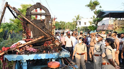 களிமேடு தேர் மின் விபத்து சம்பவம்: காயமடைந்தவர்களிடம் விசாரணை