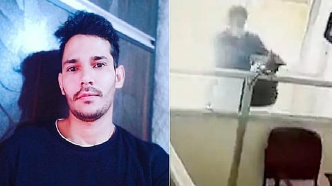 வங்கி மேலாளர் விஜயகுமார் (இடது) | தீவிரவாதி (வலது)