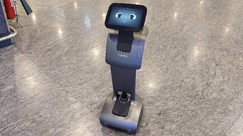 பெங்களூரு விமான நிலையத்தில் கவனம் ஈர்க்கும் ‘ஸ்கை', ‘டெமி' - 'ரோபோ'க்களால் தீரும் பயணிகள் சிக்கல்