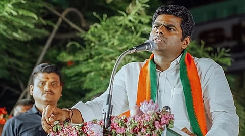 'டிஜிபிக்கு தைரியம் இருந்தால் நடவடிக்கை எடுக்கட்டும்' - நாமக்கல்லில் அண்ணாமலை பேச்சு