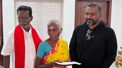 'ஜெய் பீம்' மூலம் கவனம் பெற்ற பார்வதி அம்மாவிற்கு உதவிய ராகவா லாரன்ஸ்