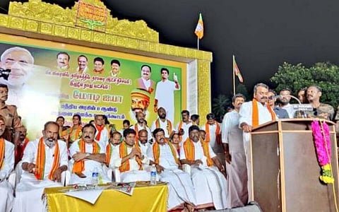 தேர்தல் வாக்குறுதிகளை நிறைவேற்றாத திமுக: மத்திய அமைச்சர் எல்.முருகன் குற்றச்சாட்டு
