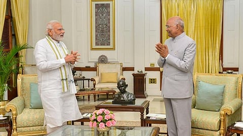 குடியரசுத் தலைவர் ராம்நாத் கோவிந்துடன் பிரதமர் நரேந்திர மோடி சந்திப்பு