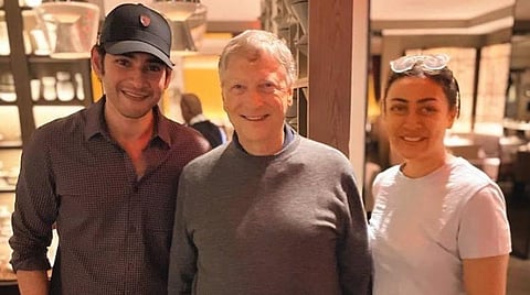 'மிகச்சிறந்த தொலைநோக்கு சிந்தனையாளர்' - பில் கேட்ஸை சந்தித்த மகேஷ் பாபு